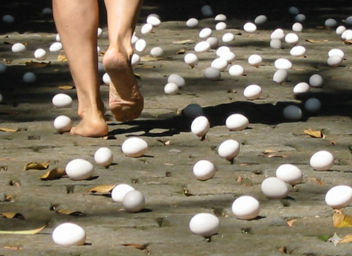 ovos no chão