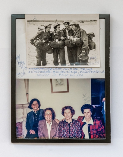 Fotografias antigas no Encontro na Associação da Força Aérea Portuguesa, em Lisboa, 35 anos depois da realização do primeiro curso (1961)
