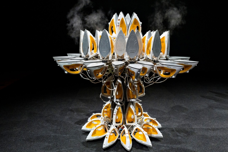Piece by Joana Vasconcelos made entirely by irons